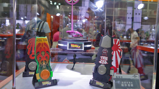Miniature <i>BTTF II </i>Hoverboard and DeLorean Toys That Really Float